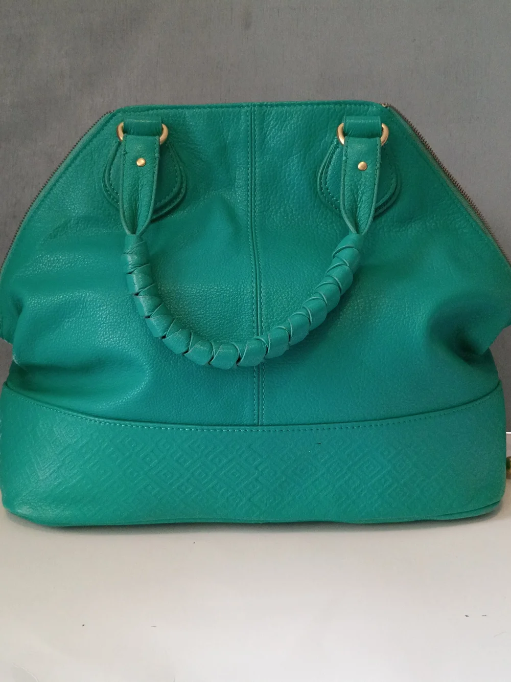 Stones & ActTeal Women's Leather Tote Bag - Classic Structured Carryall